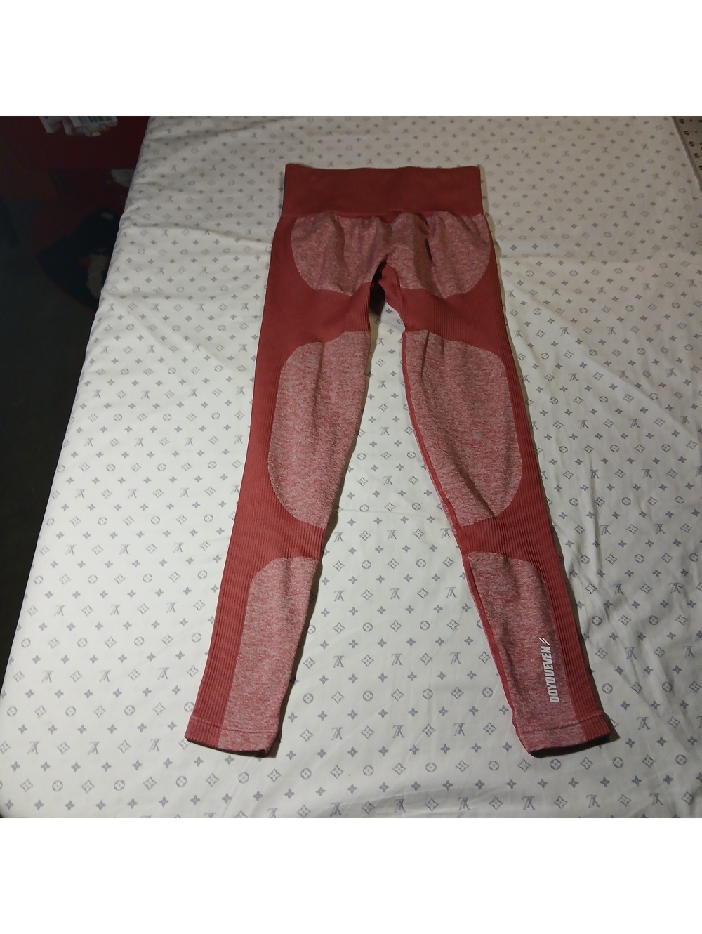 Bo Tee Mauve Seamless Contour High Waist Leggings Womens Size S Workout
